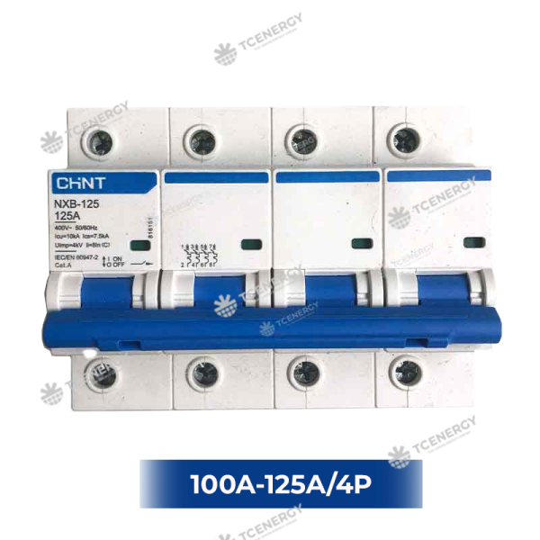 CB Đóng Ngắt AC 3 Pha 4P Chint 100A/125A