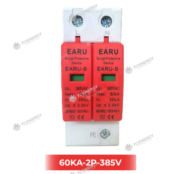 Thiết Bị Chống Sét Lan Truyền AC 2P 385V – EARU SPD 60kA
