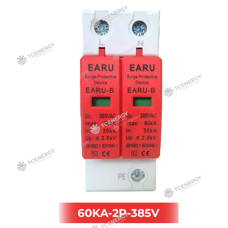 Thiết Bị Chống Sét Lan Truyền AC 2P 385V – EARU SPD 60kA