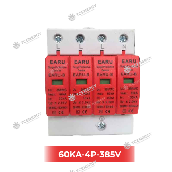 Thiết Bị Chống Sét Lan Truyền AC 4P 385V – EARU SPD 60kA