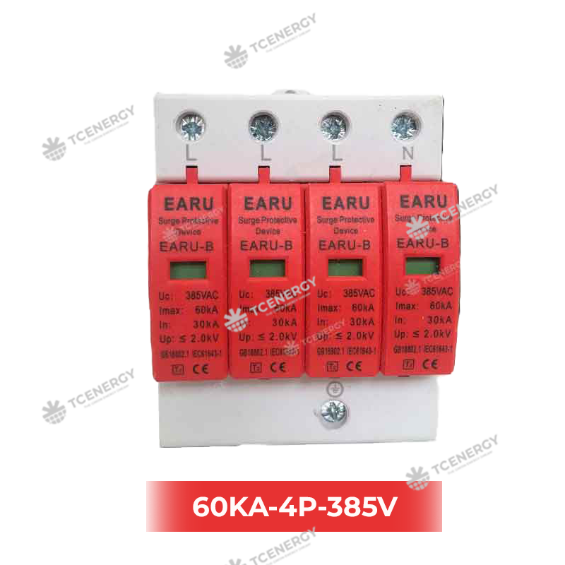 Thiết Bị Chống Sét Lan Truyền AC 4P 385V – EARU SPD 60kA