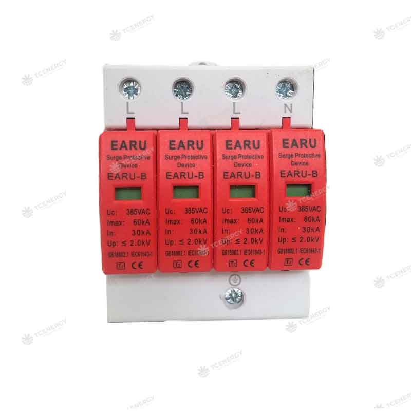 Thiết Bị Chống Sét Lan Truyền AC 4P 385V – EARU SPD 60kA