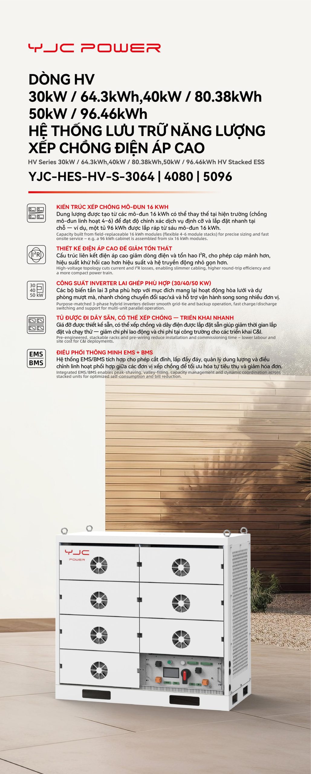 DataSheet_Pin Lưu Trữ Áp Cao YJC Power Battery HV 64.3 kWh