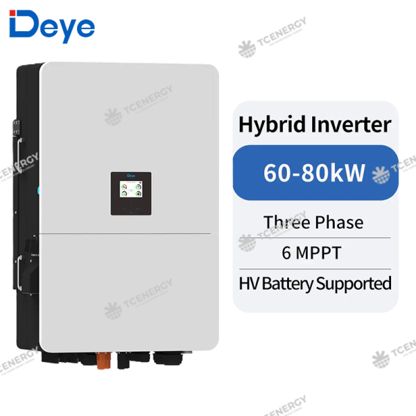 Biến Tần Inverter 3 Pha Hybrid Áp Cao Deye 80KW SUN-80K-SG02HP3-EU-EM6