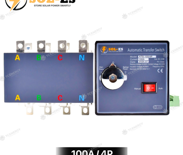 Thiết Bị Đảo Nguồn Tự Động ATS CEMIG 3 Pha 100A SOL-ES