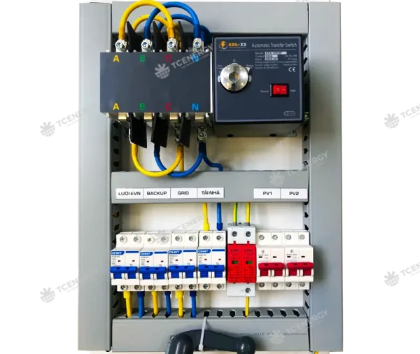 Tủ điện mặt trời hybrid đấu sẵn 5kw 6kw 8kw