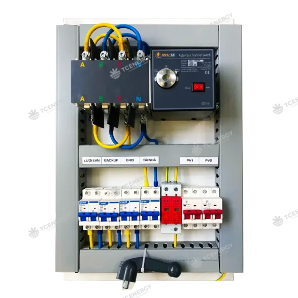 Tủ điện mặt trời hybrid đấu sẵn 5kw 6kw 8kw
