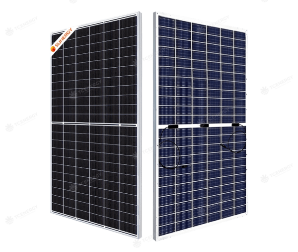Tấm Pin Năng Lượng Mặt Trời Sunergy Solar 580W 2 Mặt Kính Ntype Topcon