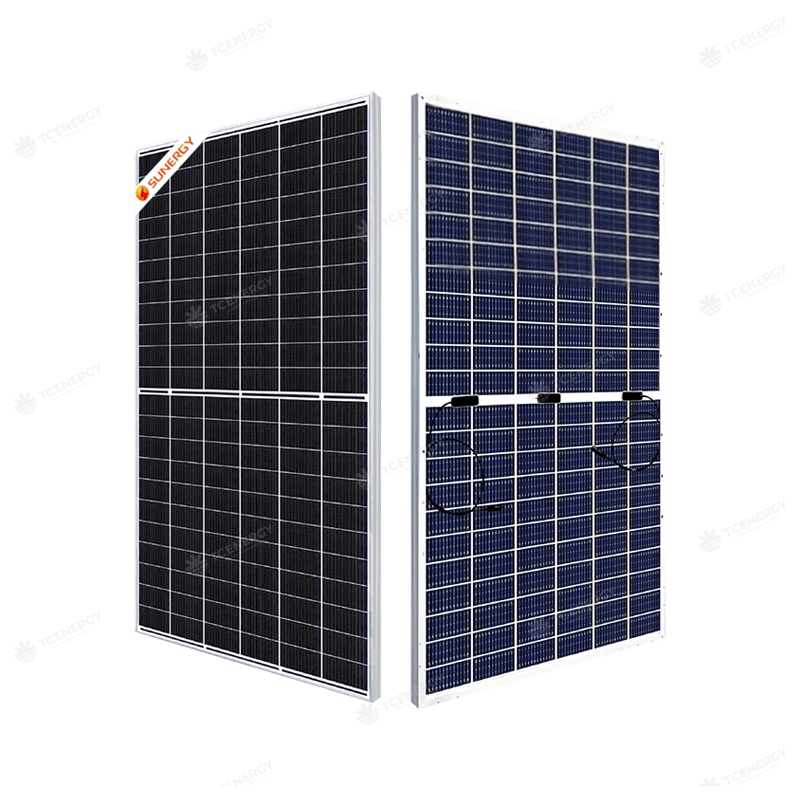 Tấm Pin Năng Lượng Mặt Trời Sunergy Solar 580W 2 Mặt Kính Ntype Topcon